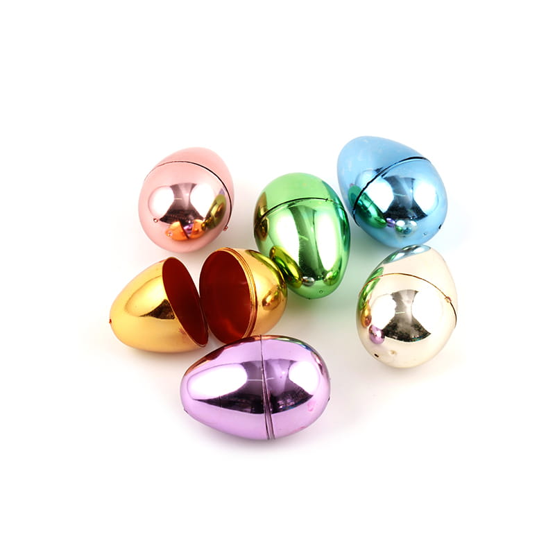 Trógio de plástico de ovos de Páscoa Eletroplatada